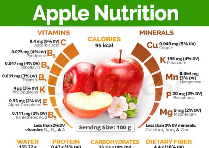 Apple slice nutrition facts