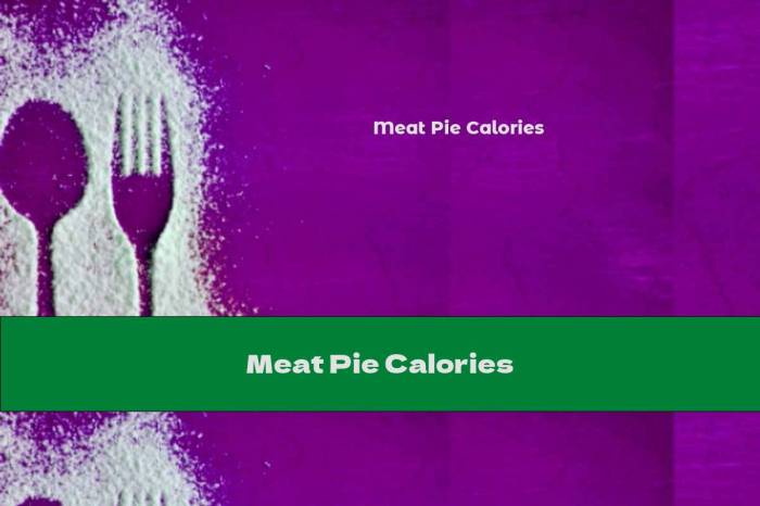 Meat pie nutrition facts