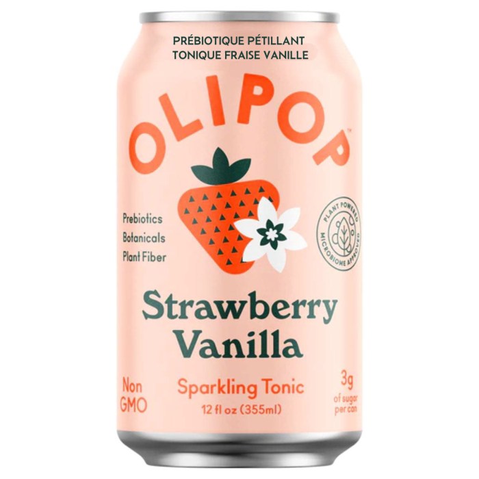 Olipop strawberry vanilla nutrition facts